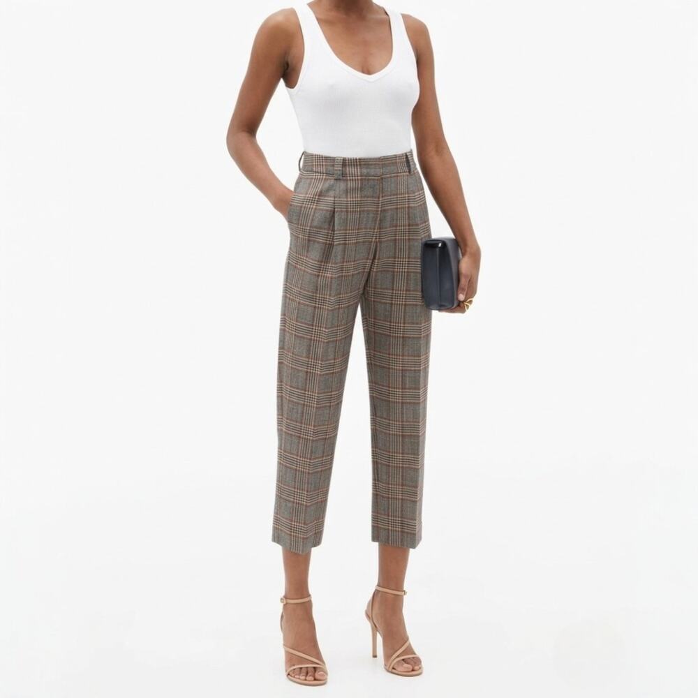 See by Chloé Pleated Houndstooth Trousers Size 36 US 4